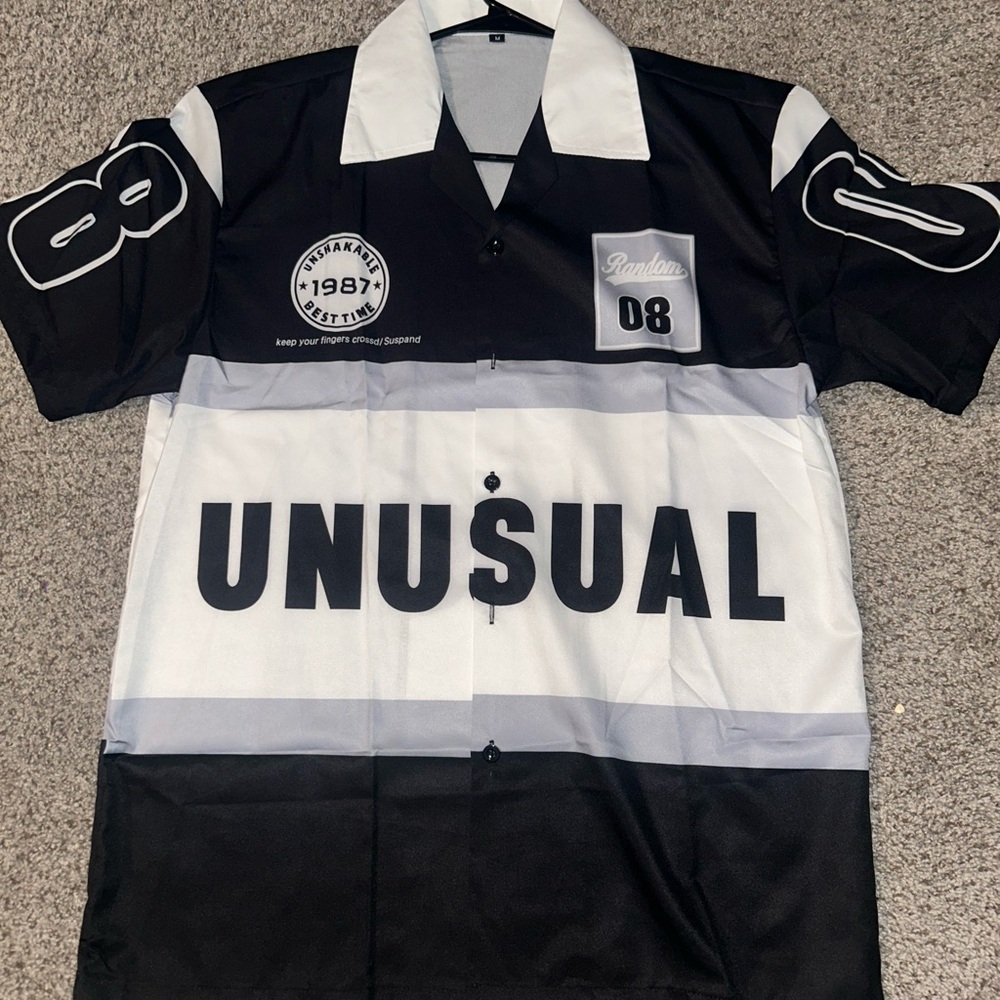 Unusual brand Black and White Men's Shirt